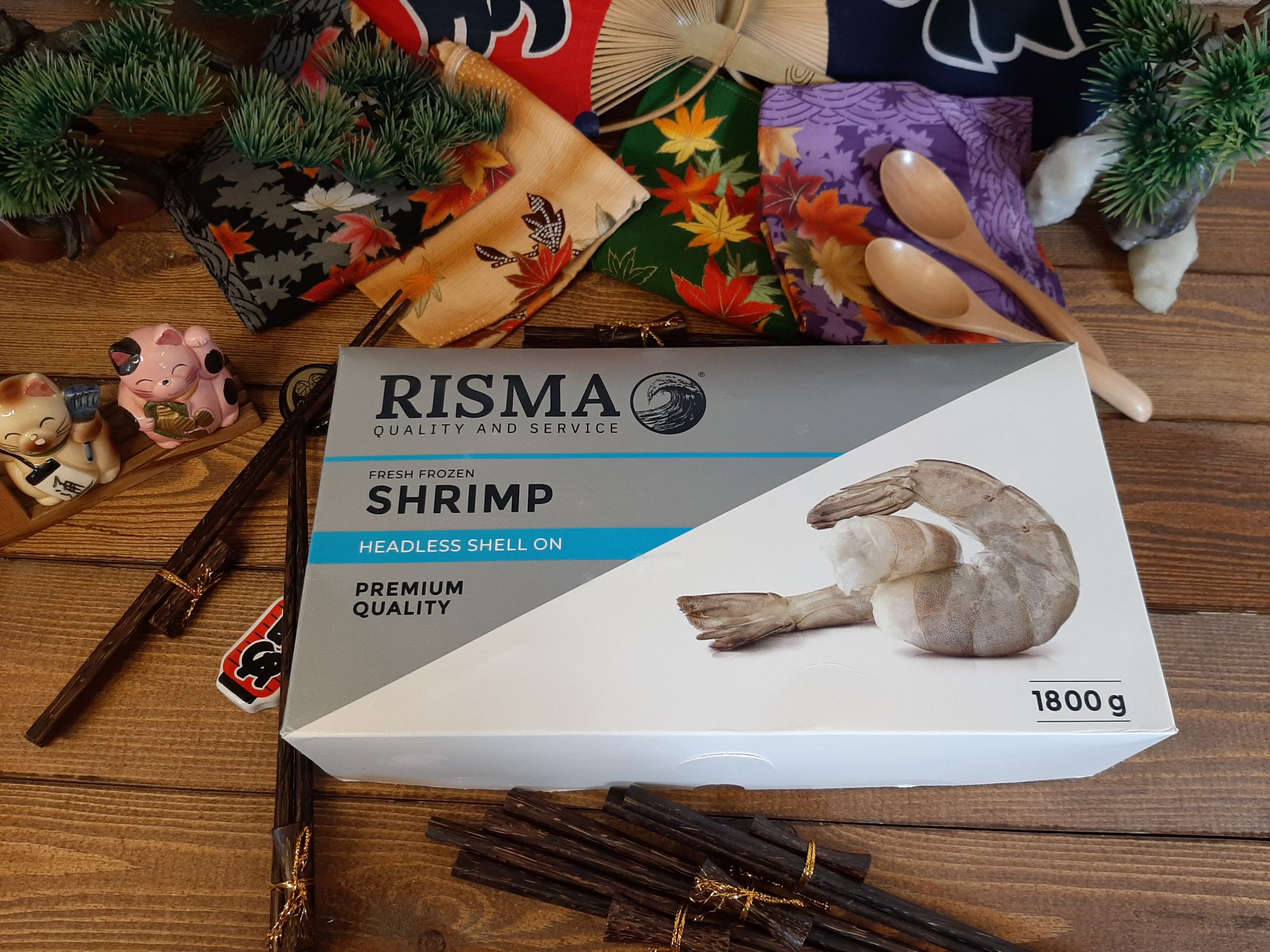 Креветки Ваннамей во льду RISMA™ купить в интернет-магазине Tsukiji.group