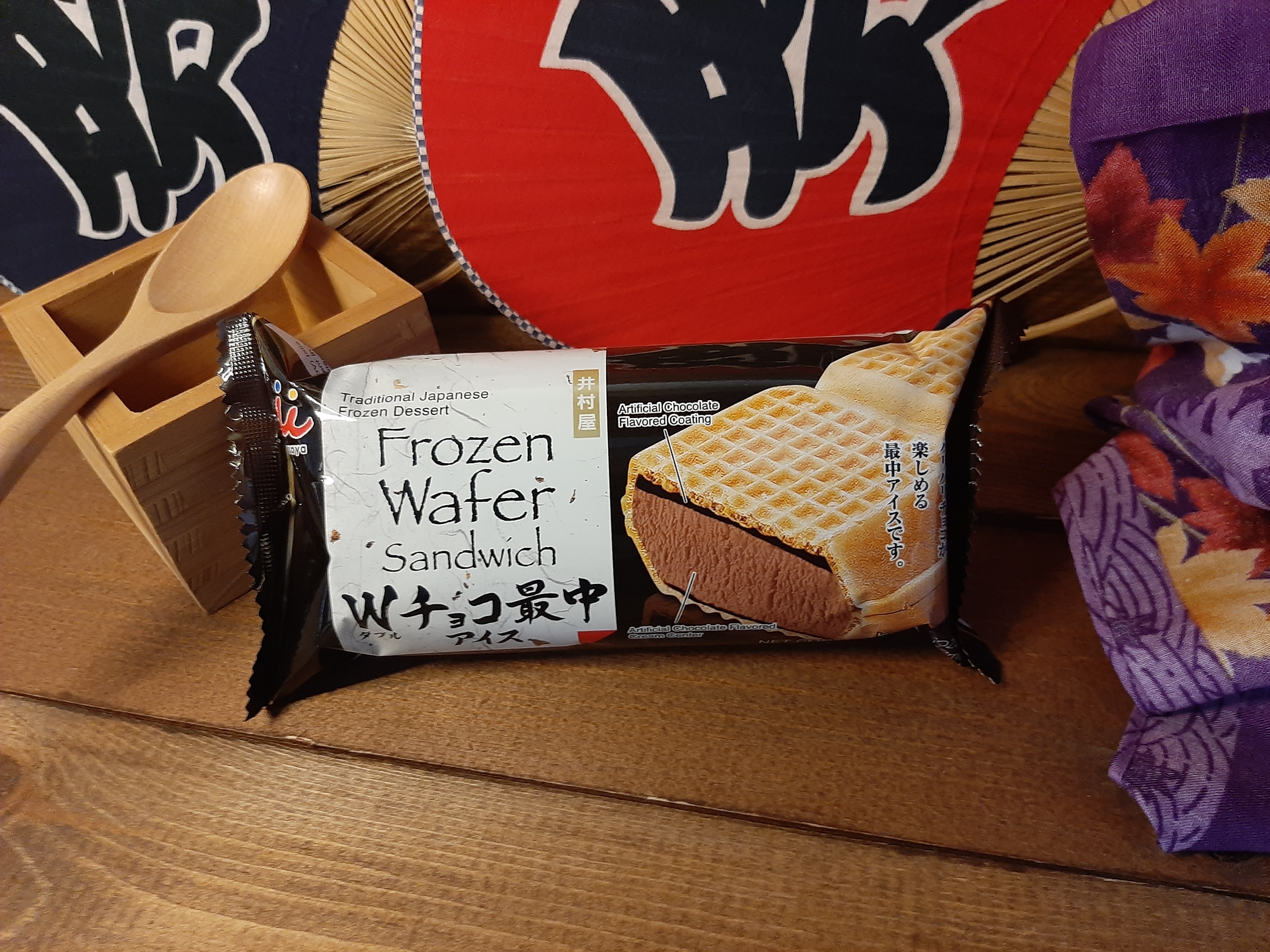 MONAKA WAFER SANDWITCH ICECREAM IMURAYA DOUBLE CHOCOLATE TSUKUJI